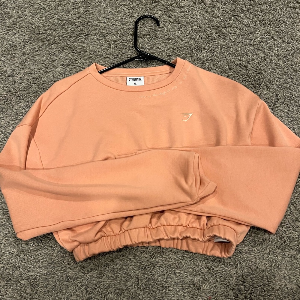 Gymshark Peach Cropped Sweatshirt
